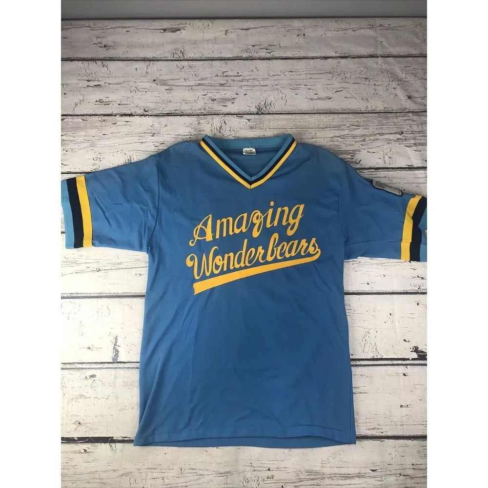 Vintage Don‎ Alleson Amazing Wonderbears Jersey Mens Large Blue Baseball Disney